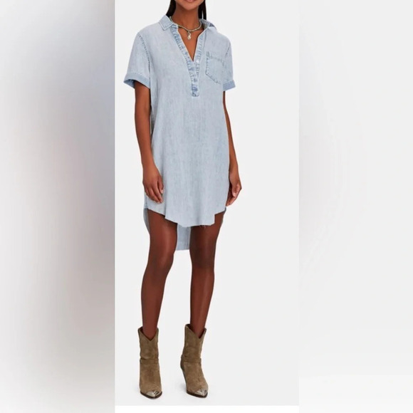 Rails Valerie Raw Hem Shirtdress - Sz s - Picture 2 of 8